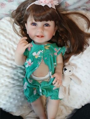 Realistic Art Doll Reborn Style Toddler Vinyl Girl